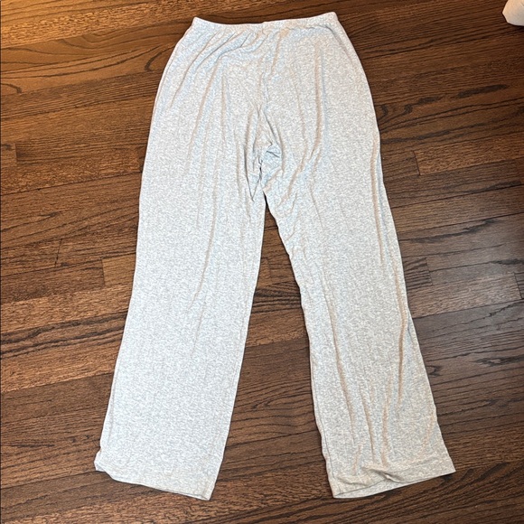 Eberjey Gisele TENCEL™ Modal Rib Long PJ Set in light grey size small - Picture 4 of 5